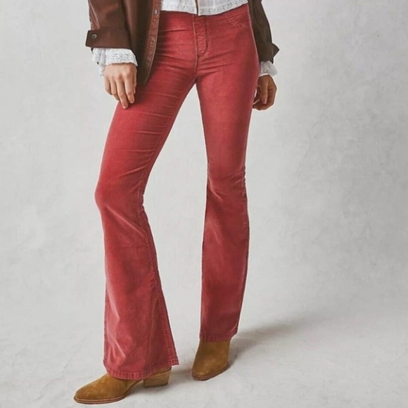 Free People Pants - Free People We The Free Penny Pull On Cordurory Flare Pants